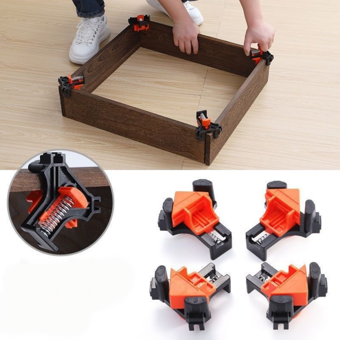 Woodworking Company - 4pcs 90° Right Angle Clamp Fixing
