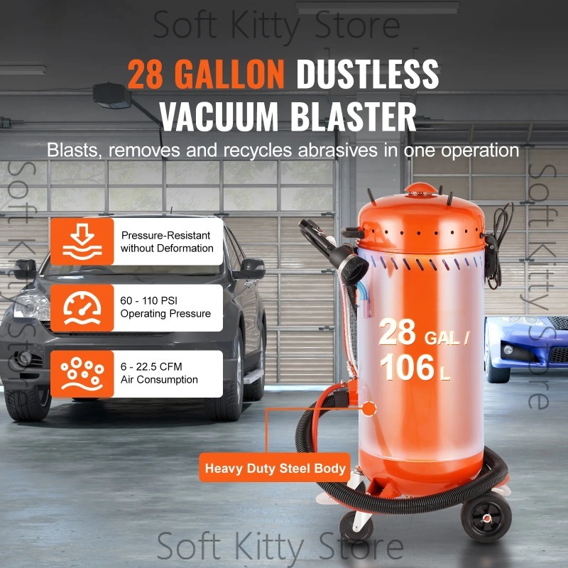 Woodworking Vacuum System - 28 Gallon Vacuum Sand Blaster Dustless