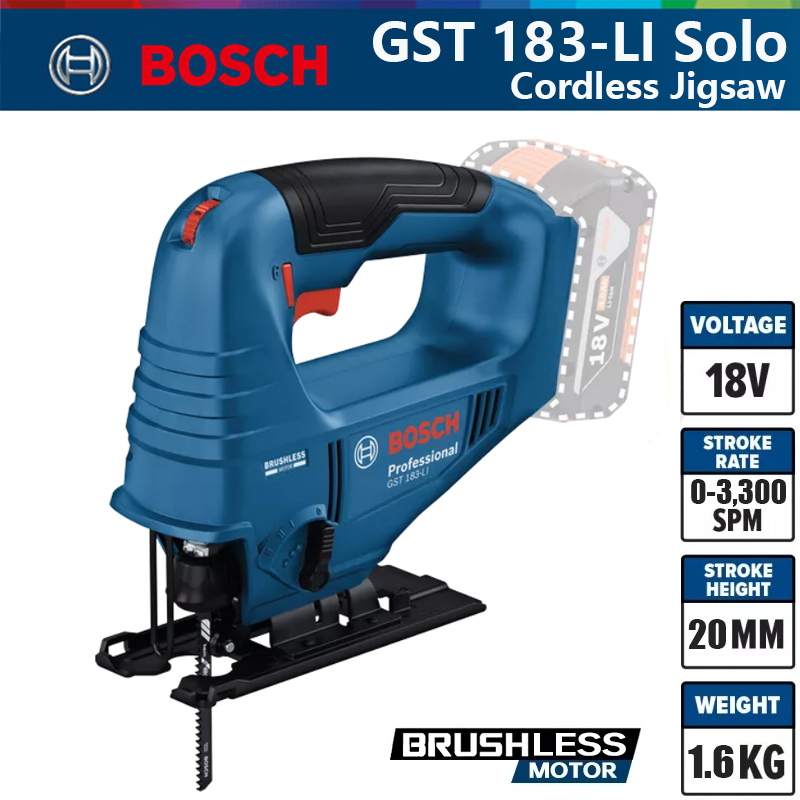 Woodworking Saw - Bosch GST 183-LI Professional Electric Jig