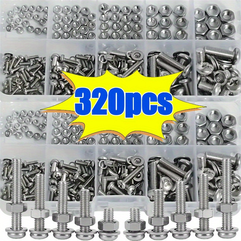 Woodworking Shops - Hex Nuts and Bolt Set -