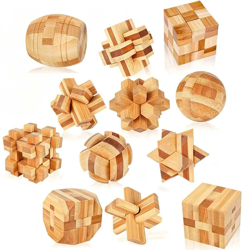 Woodworking Kids Toys - NEW 4.5CM Lu Ban Lock Puzzle