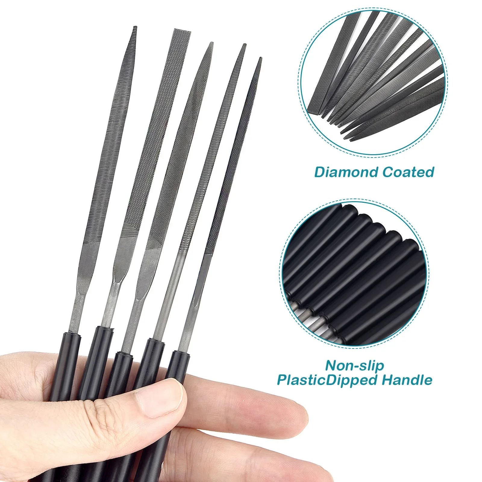Woodworking Files - 3/5/10pcs Needle File Set Metal Diamond