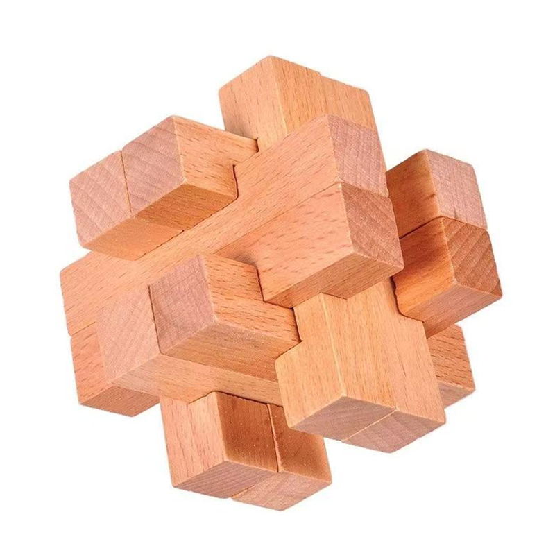 Woodworking Kids Toys - Wooden Brain Teaser for Adults Kids