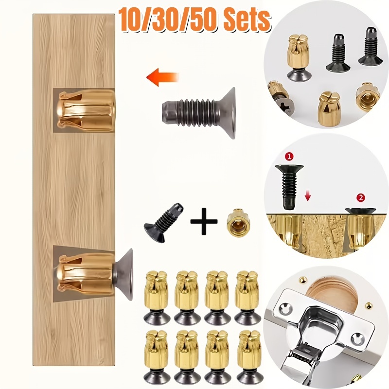 Woodworking Shops - 10/30/50 Sets Reusable Hinge Repair Inserts