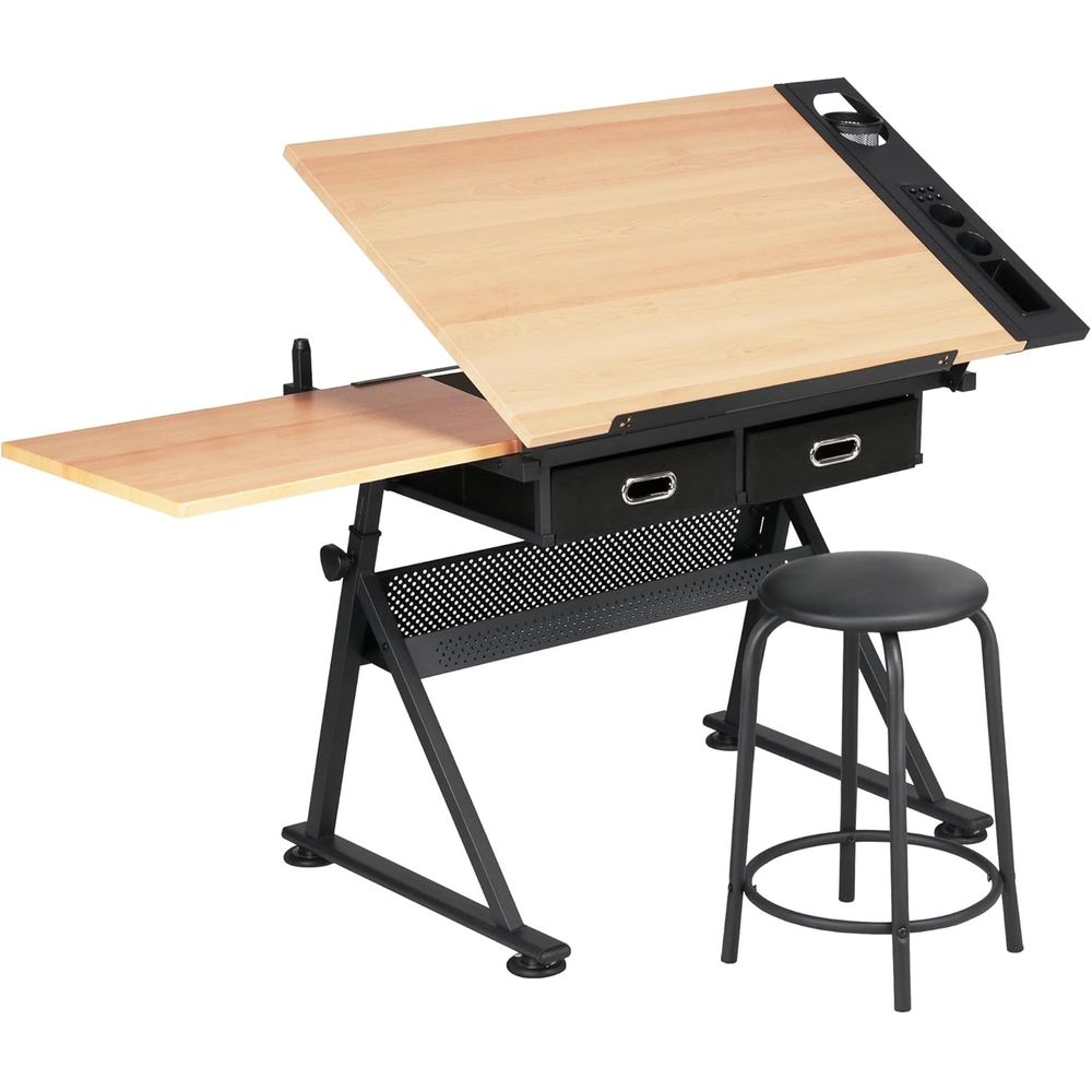 Woodworking Work Table - Height Adjustable Drating Table Ding Table