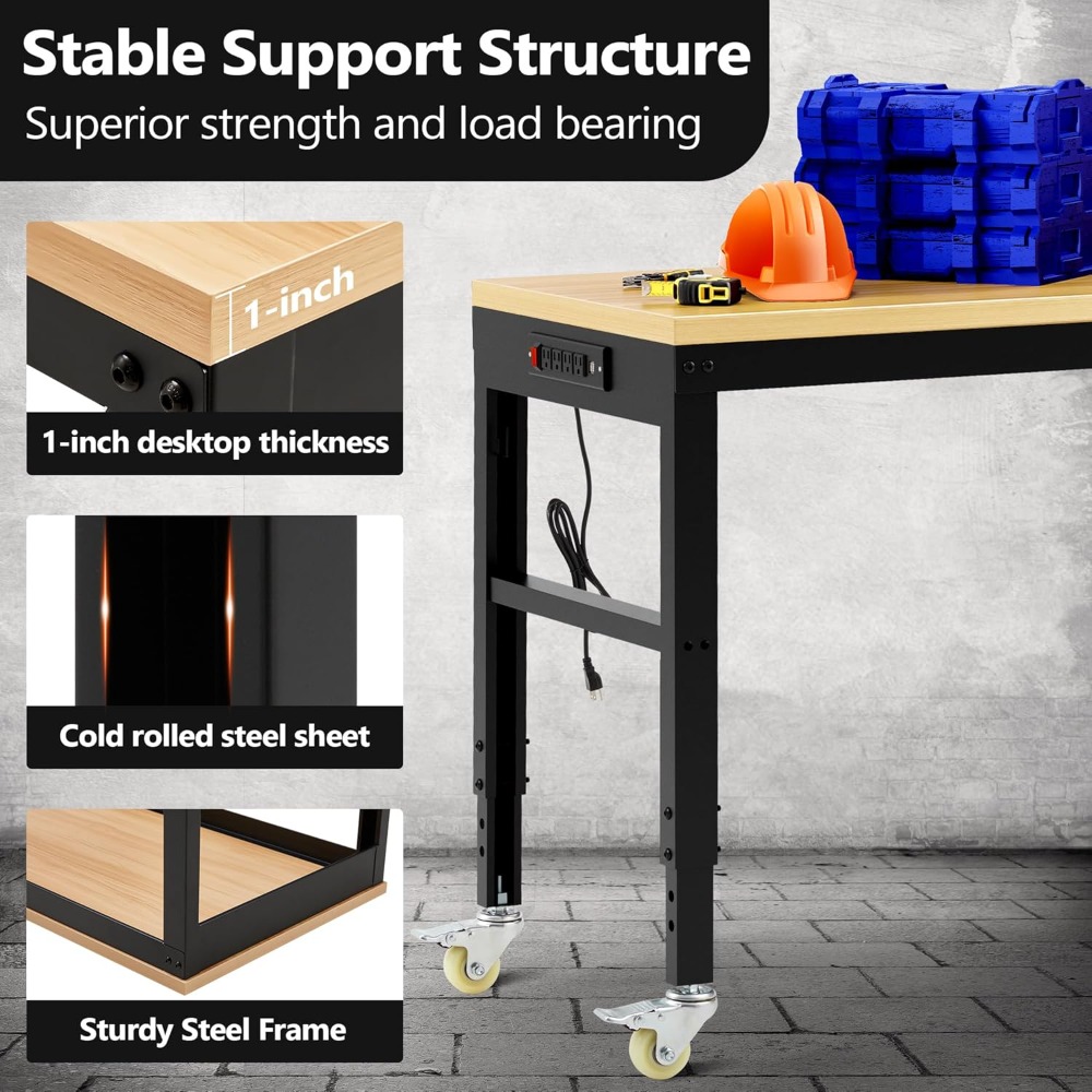 Adjustable Workbench, Heavy Du - đánh giá và giá Woodworking Work Table