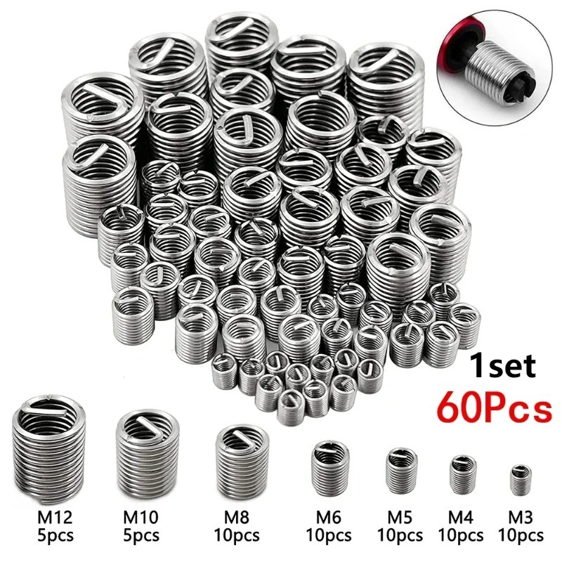 60pcs Stainless Steel Spiral W - đánh giá và giá Woodworking Shops