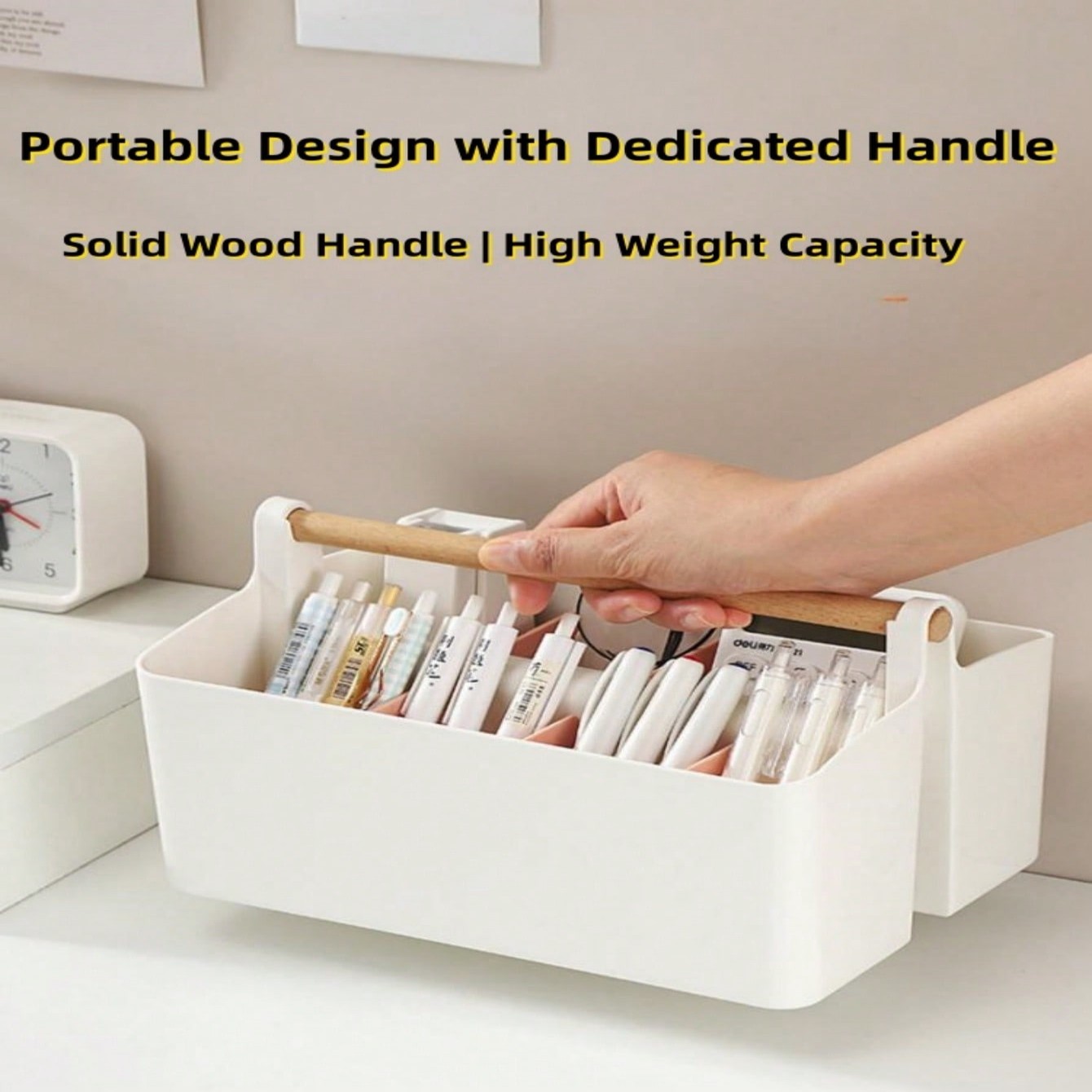 Desktop File Organizer Bin wit - đánh giá và giá Woodworking Magazine