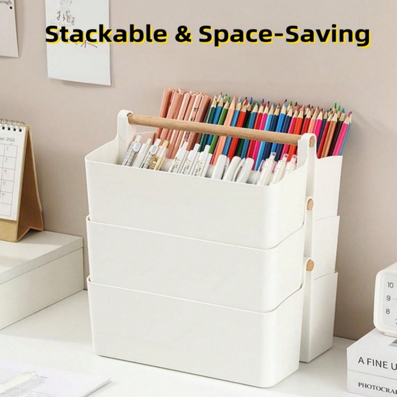 Desktop File Organizer Bin wit - đánh giá và giá Woodworking Magazine
