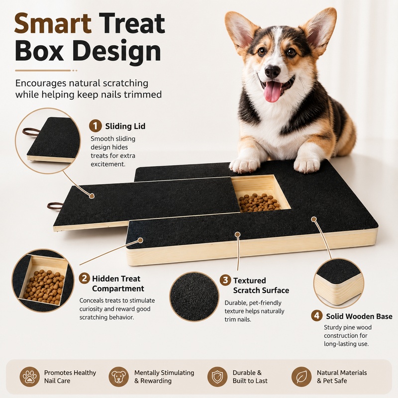 Wooden Dog Nail Scratch Board  - đánh giá và giá Woodworking Magazine