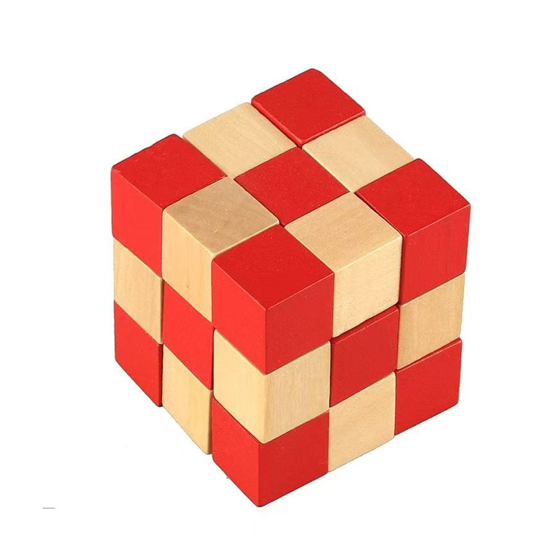Wooden Snake Cube Puzzle IQ Lo - đánh giá và giá Woodworking Kids Toys