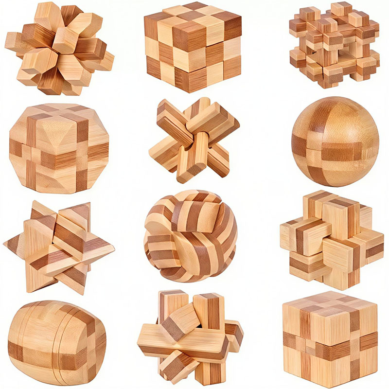 NEW 4.5CM Lu Ban Lock Puzzle B - đánh giá và giá Woodworking Kids Toys