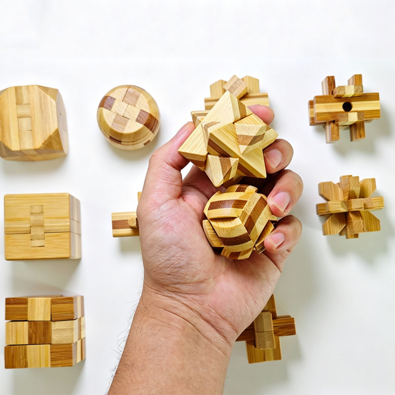 NEW 4.5CM Lu Ban Lock Puzzle B - đánh giá và giá Woodworking Kids Toys