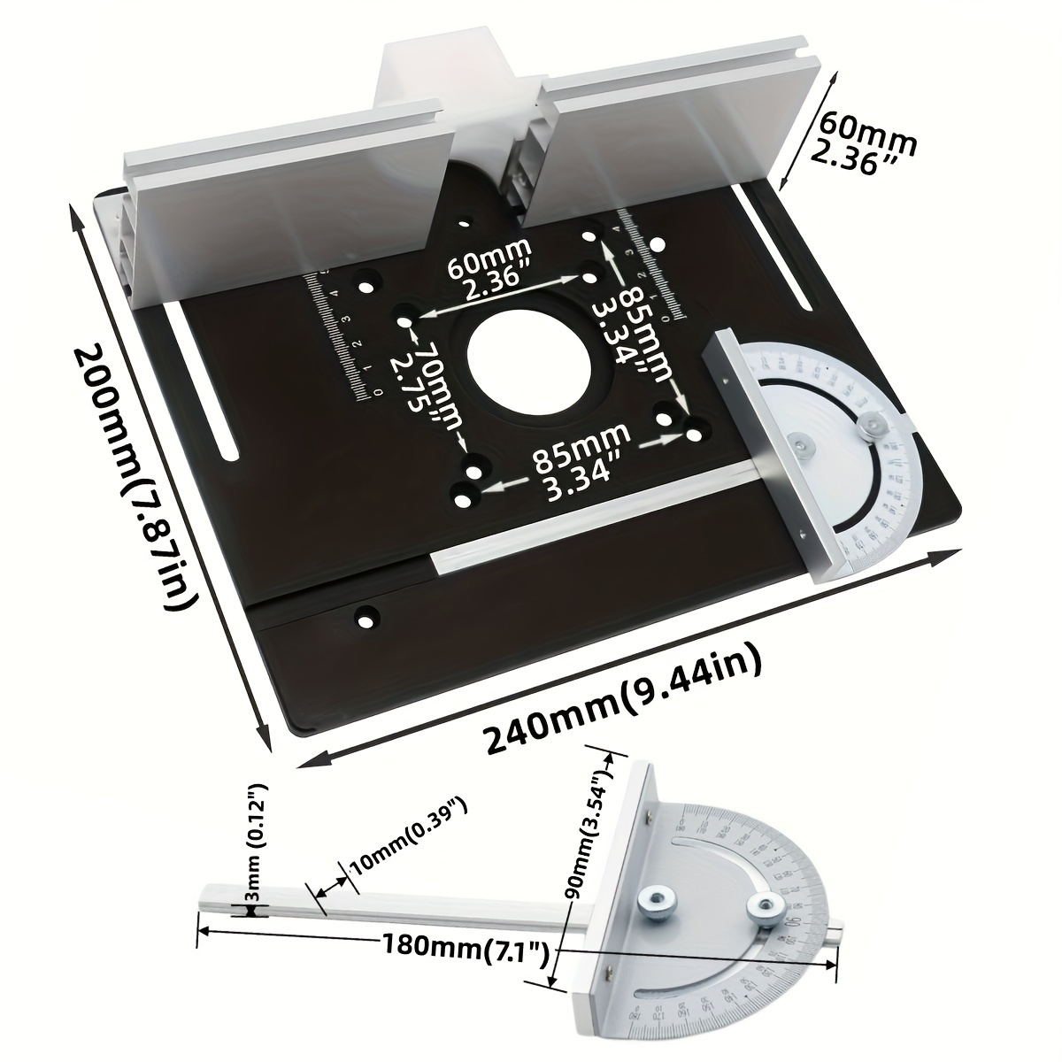 Aluminum Router Desktop Insert - đánh giá và giá Woodworking Bench