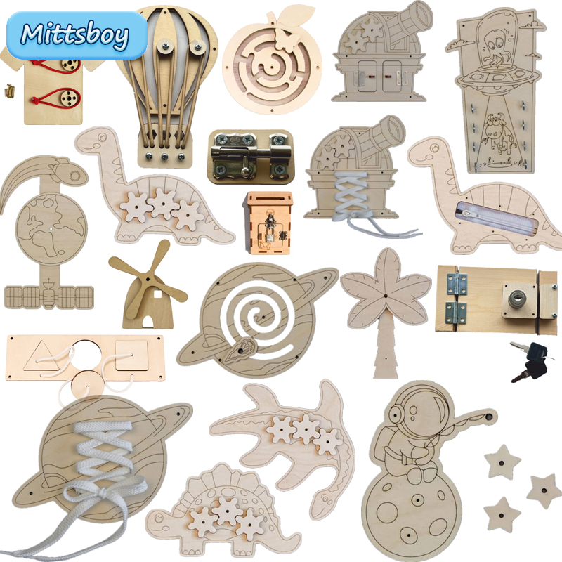 Montessori Busy Board Accessor - đánh giá và giá Woodworking Usa