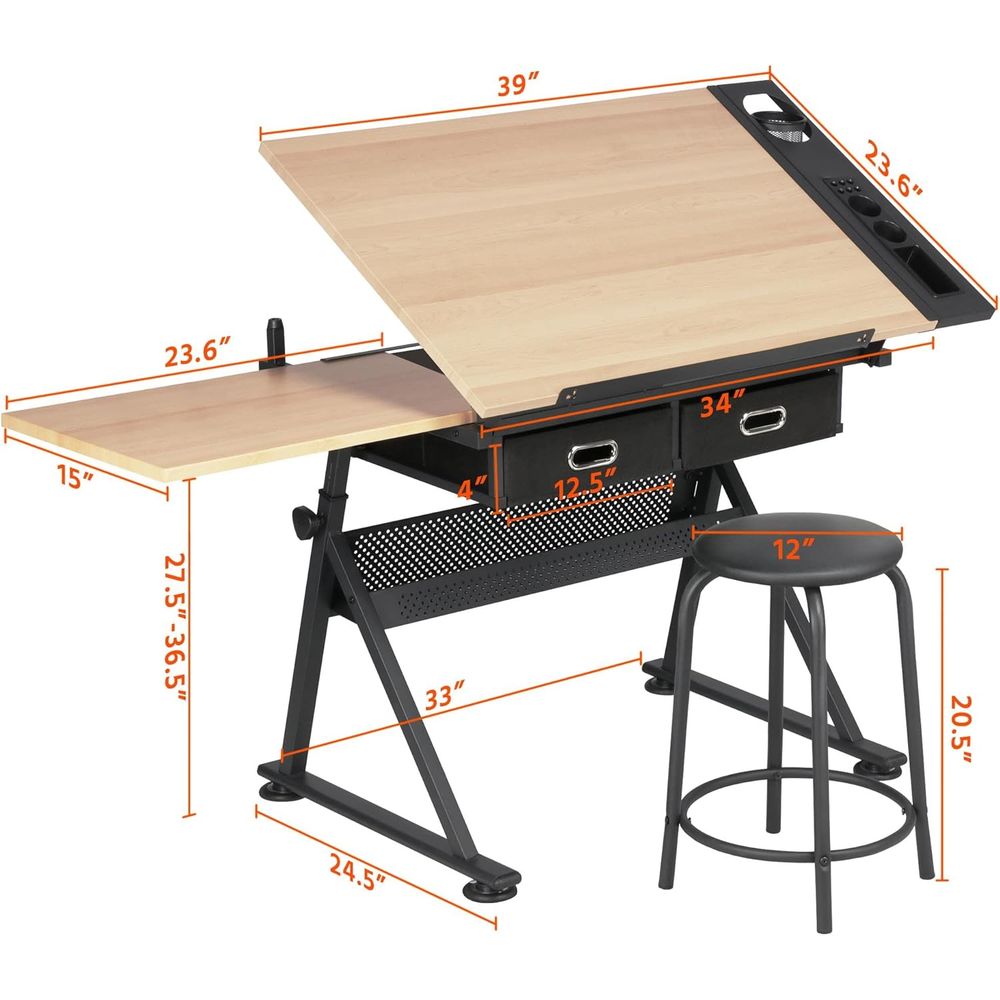 Height Adjustable Drating Tabl - đánh giá và giá Woodworking Work Table