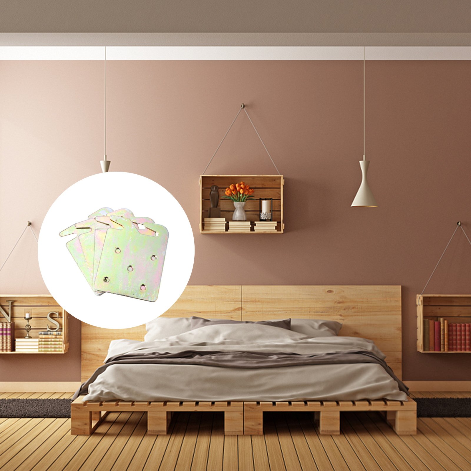 4Pcs Rustproof Bed Rail Hook S - đánh giá và giá Woodworking Terms